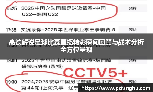 高德解说足球比赛直播精彩瞬间回顾与战术分析全方位呈现